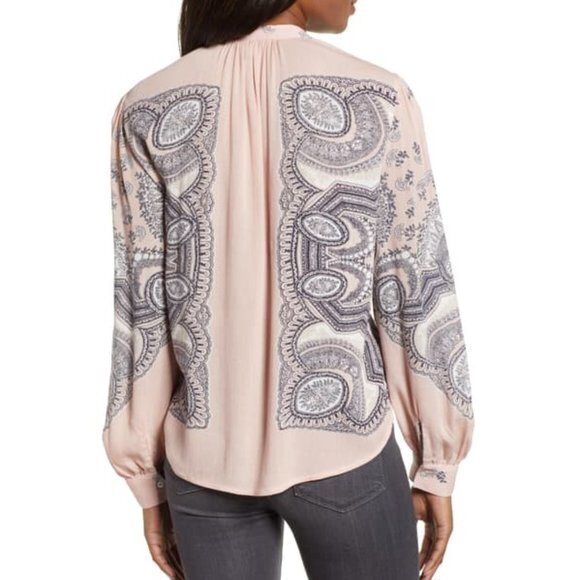 Lucky Brand Paisley Print Top. XS - Picture 3 of 5